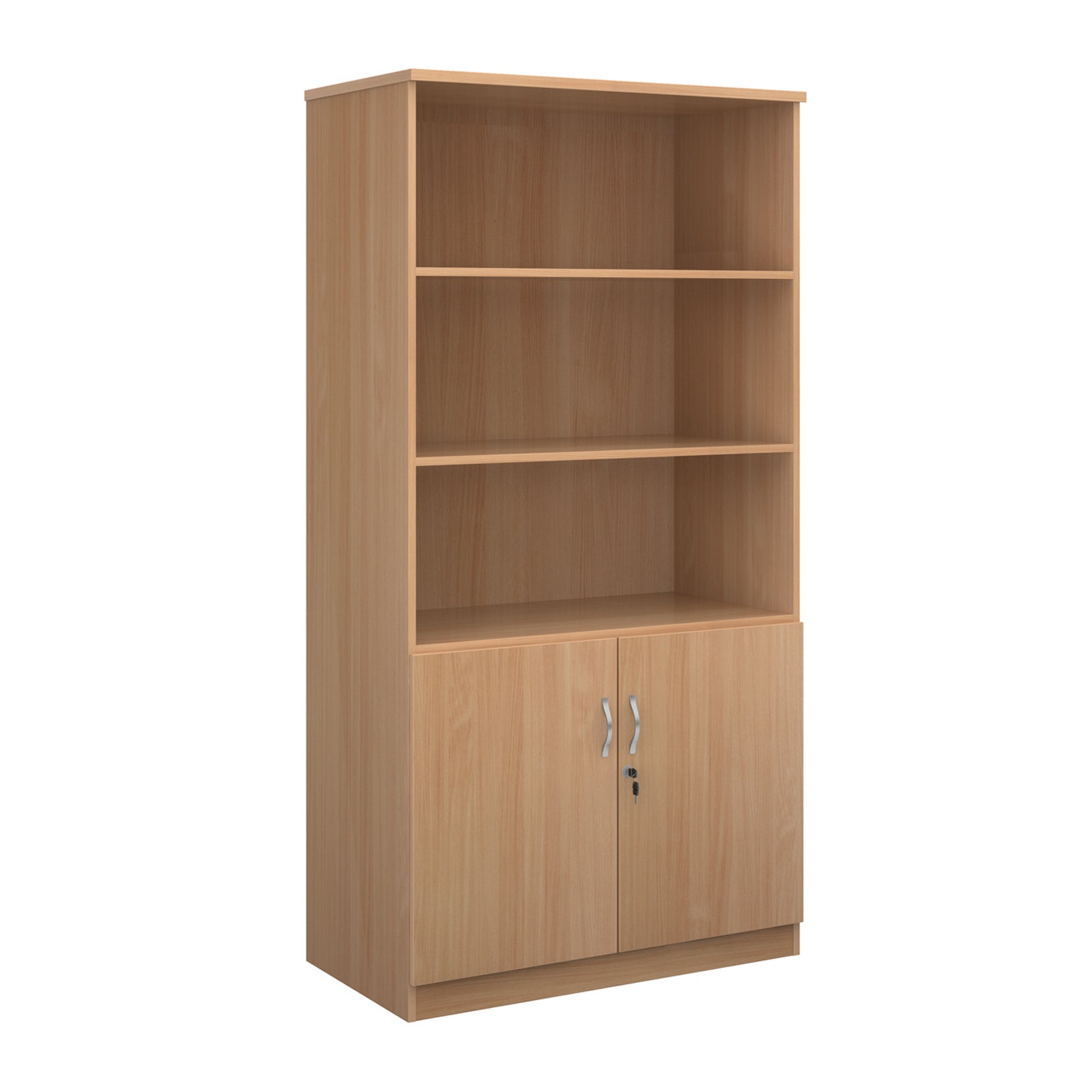 Deluxe Three or Four Shelf 1020mm Wide Combination Open Bookcase